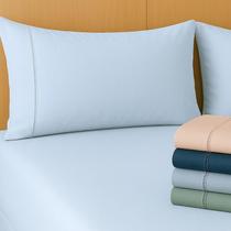 Kit Jogo De Lençol King 03 Peças 400 Fios Fronha Ponto Palito