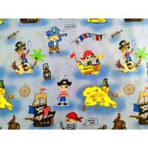 kit jogo de lençol solteiro com elástico 2 peças Estampas::Piratas kit jogo de lençol solteiro com elástico 2 peças Estampas::Piratas