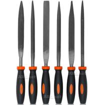 Kit Jogo de Lima Agulha Fina Chata Triangular Para Acabamento Profissional 6 Peças Kit Jogo de Lima Agulha Fina Chata Triangular Para Acabamento Profissional 6 Peças