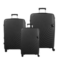Kit Jogo de Malas de Viagem Polipropileno Expansível Rodas Duplas 360 Removíveis Cadeado Código P/M/G