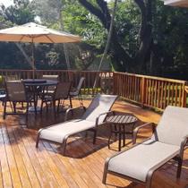 Kit Jogo de Mesa Giratória Aluminio com 6 Cadeiras Espreguiçadeiras Piscina e Guarda Sol Kit Jogo de Mesa Giratória Aluminio com 6 Cadeiras Espreguiçadeiras Piscina e Guarda Sol