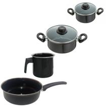 Kit Jogo de Panelas 4 peças Esmaltada Indução Cooktop JJB