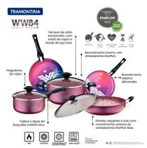 Kit Jogo De Panelas 5 Peças Tramontina Mulher Maravilha Ww84