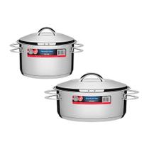Kit - Jogo De Panelas Solar 2 Pçs Inox Pit 2, 3 - Tramontina