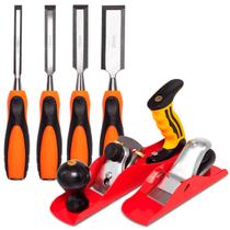 Kit Jogo De Plaina Manual E Jogo De Formão Reparos Caseiro Kit Jogo De Plaina Manual E Jogo De Formão Reparos Caseiro