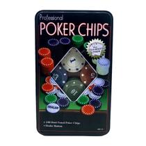 Kit Jogo De Poker 100 Fichas Professional Poker Chips Dealer Cassino IM42058