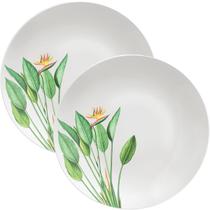 Kit Jogo De Prato Raso Jantar 12 Pessoas 12Pçs Graziela 25cm