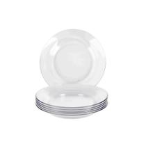 Kit Jogo De Pratos Liso Fundo 4 unidades Restaurante buffet Kit Jogo De Pratos Liso Fundo 4 unidades Restaurante buffet