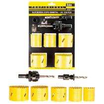 Kit Jogo De Serra Copo Bimetal 8 Peças Metal E Madeira Kit Jogo De Serra Copo Bimetal 8 Peças Metal E Madeira