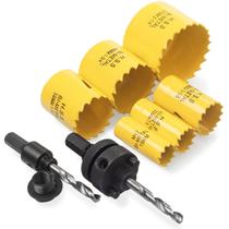 Kit Jogo De Serra Copo Bimetal Para Ferro Aço Profissional 9 Peças Kit Jogo De Serra Copo Bimetal Para Ferro Aço Profissional 9 Peças