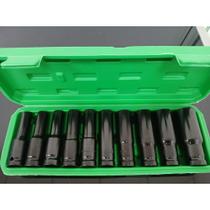 Kit Jogo De Soquete Impacto Longo 1/2 10 A 24mm 10pçs