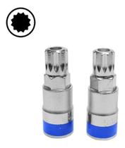 Kit Jogo De Soquete Multidentada M16, M18 2 Peças - 1/2 Pol.