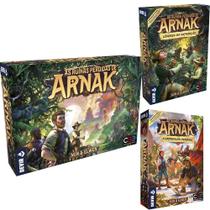 Kit Jogo De Tabuleiro As Ruinas De Arnak Com Expansão Lideres De Expedição E Expedição Perdida Board Game Devir