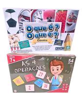 Kit Jogo De Tabuleiro Infantil Charadas O Que É O Que É E As 4 Operações Didatico Matematica Kit Jogo De Tabuleiro Infantil Charadas O Que É O Que É E As 4 Operações Didatico Matematica