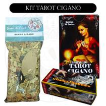 Kit Jogo De Tarot com 1 Baralho Tarot 1 Banho De Ervas 40g 1 Caixa Defumador Tablet Kit Jogo De Tarot com 1 Baralho Tarot 1 Banho De Ervas 40g 1 Caixa Defumador Tablet
