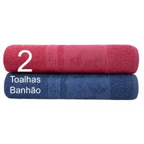 Kit Jogo De Toalhas Banhão 2pçs Pandora Algodão Viscose Cores Camesa