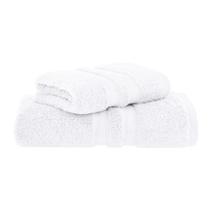 Kit Jogo De Toalhas Buddemeyer 2 Peças Algodão Egipcio Banho e Rosto Fio Penteado Cor:Branco 1011