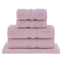 Kit Jogo De Toalhas Buddemeyer 5 Peças Algodão Egipcio Banho Rosto e Piso
