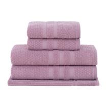 Kit Jogo de Toalhas Buddemeyer 5 Peças Banho Rosto Piso Vanilla 100% Algodão Extra Soft