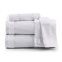 Kit Jogo de Toalhas de Banho Algodão Canelado Grande 06 Peças