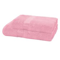 Kit Jogo de Toalhas Dohler 2 Peças Banho e Rosto Prisma 100% Algodão Estampada