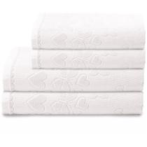 Kit Jogo de Toalhas Dohler 4 Peças Banho e Rosto Romance 100% Algodão Jacquard Kit Jogo de Toalhas Dohler 4 Peças Banho e Rosto Romance 100% Algodão Jacquard