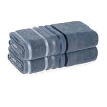 Kit Jogo De Toalhas Karsten 2 Peças Banhão Banho Gigante Lumina Fio Penteado