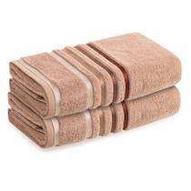 Kit Jogo De Toalhas Karsten 2 Peças Banhão Banho Gigante Lumina Fio Penteado