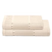 Kit Jogo de Toalhas Para Bordar Dohler 2 Peças Banho e Rosto Bella Barra 60 Pontos