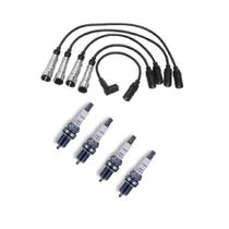 Kit jogo de vela e cabo de ignição asia gm fiat ford vw