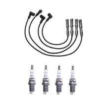 Kit jogo de vela e cabo de ignição gm fiat vw chrysler