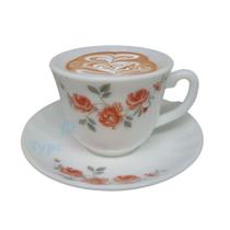 Kit Jogo de Xícaras de Chá Café Indiana com Pires