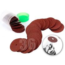 Kit Jogo Discos de Corte Micro Retifica 36 peças Abrasivos Metal Aço Ferro