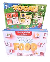 Kit Jogo Educativo Das Vogais Interativo Pedagogico E Jogo Da Memoria Infantil Madeira Memo Food Bilingue Kit Jogo Educativo Das Vogais Interativo Pedagogico E Jogo Da Memoria Infantil Madeira Memo Food Bilingue