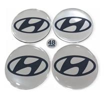 Kit Jogo Emblema Resinado Adesivo 48mm Para Calotas Aro 13 14 15 - Kit Jogo Emblema Resinado Adesivo 48mm Para Calotas Aro 13 14 15 -