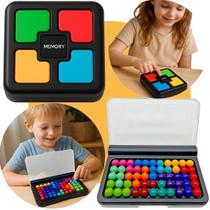 Kit Jogo Enigma Raciocínio Lógico Jogo da Memória das Cores Eletrônico Educativo Lançamento Kit Jogo Enigma Raciocínio Lógico Jogo da Memória das Cores Eletrônico Educativo Lançamento