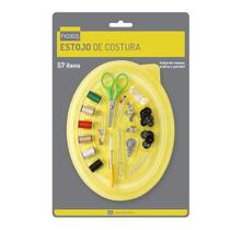Kit jogo estojo costura reparo pratico 57 peças naxos Kit jogo estojo costura reparo pratico 57 peças naxos