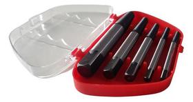 Kit Jogo Extrator De Parafuso 3 A 18 Mm 5 Peças 7ri Eda Kit Jogo Extrator De Parafuso 3 A 18 Mm 5 Peças 7ri Eda