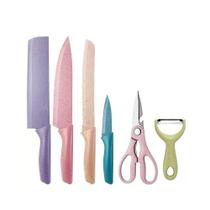 Kit Jogo Facas Tesoura E Cortador Para Cozinha - Vtr-03787