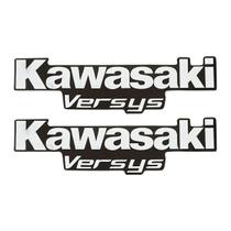 Kit Jogo Faixa Emblema Adesivo Kawasaki Versys
