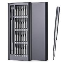 Kit Jogo Ferramenta Chave Magnética Precisão 24 Peças Pequenos Reparos Compatível - Celular Notebook