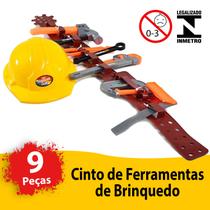 Kit Jogo Ferramentas Brinquedo Infantil Cinto Capacete Engenheiro Construtor Educativo - Alemão Shops