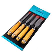 Kit Jogo Formão Artesanato Madeira Artesão Profissional Aço - Excellent