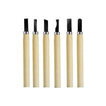 Kit Jogo Formão Para Entalhador Artesanato Madeira - FR217