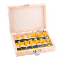 Kit Jogo Fresas Para Tupia Madeira 12 Peças Haste 6mm Vonder 5314120120