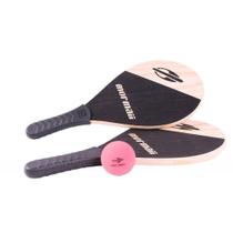 Kit Jogo Frescobol Praia 2 Raquetes 1 Bola Borracha Mormai Kit Jogo Frescobol Praia 2 Raquetes 1 Bola Borracha Mormai