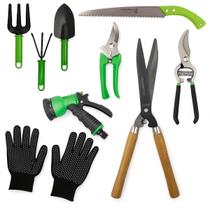 Kit Jogo Jardinagem Jardim Pá Tesoura Poda Luva 9 Peças Profissional Tesoura Grama Poda Pa Garfo Serrote Poda Kit Jogo Jardinagem Jardim Pá Tesoura Poda Luva 9 Peças Profissional Tesoura Grama Poda Pa Garfo Serrote Poda