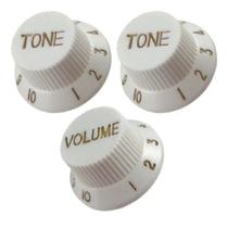 Kit Jogo Knob Botão Volume e Tonalidade Guitarra