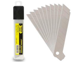 Kit Jogo Lamina Estilete 18mm 10 Pçs Fertak C/ Estojo Kit Jogo Lamina Estilete 18mm 10 Pçs Fertak C/ Estojo