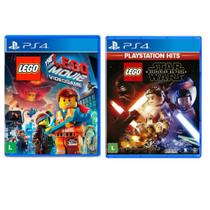 Kit Jogo Lego Star Wars e The lego Movie videogame PS4